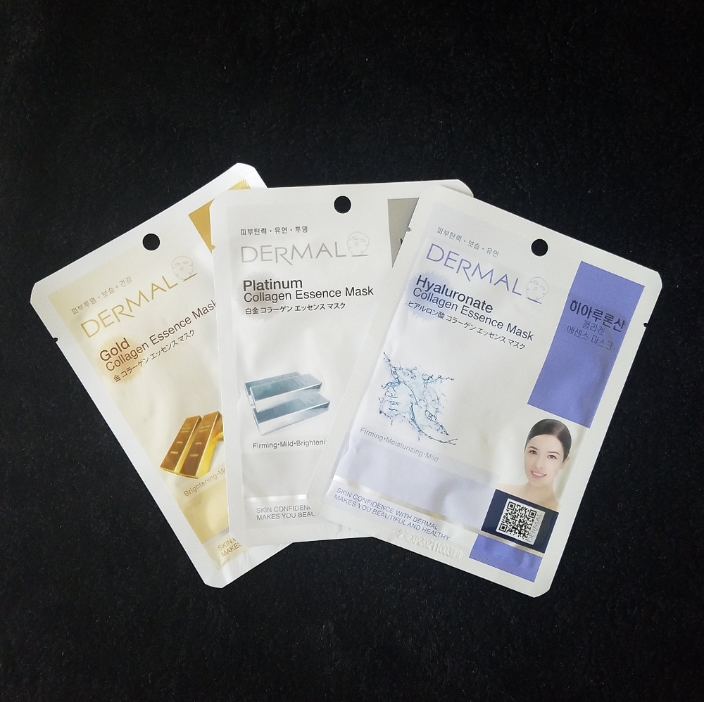 Dermal Collagen Essence Face Mask Sheet Set of 3